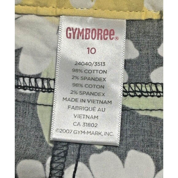 GYMBOREE Lady Daisy Daisy Flower Bermuda Shorts w Adjustable Waist Size 10 - Picture 5 of 5